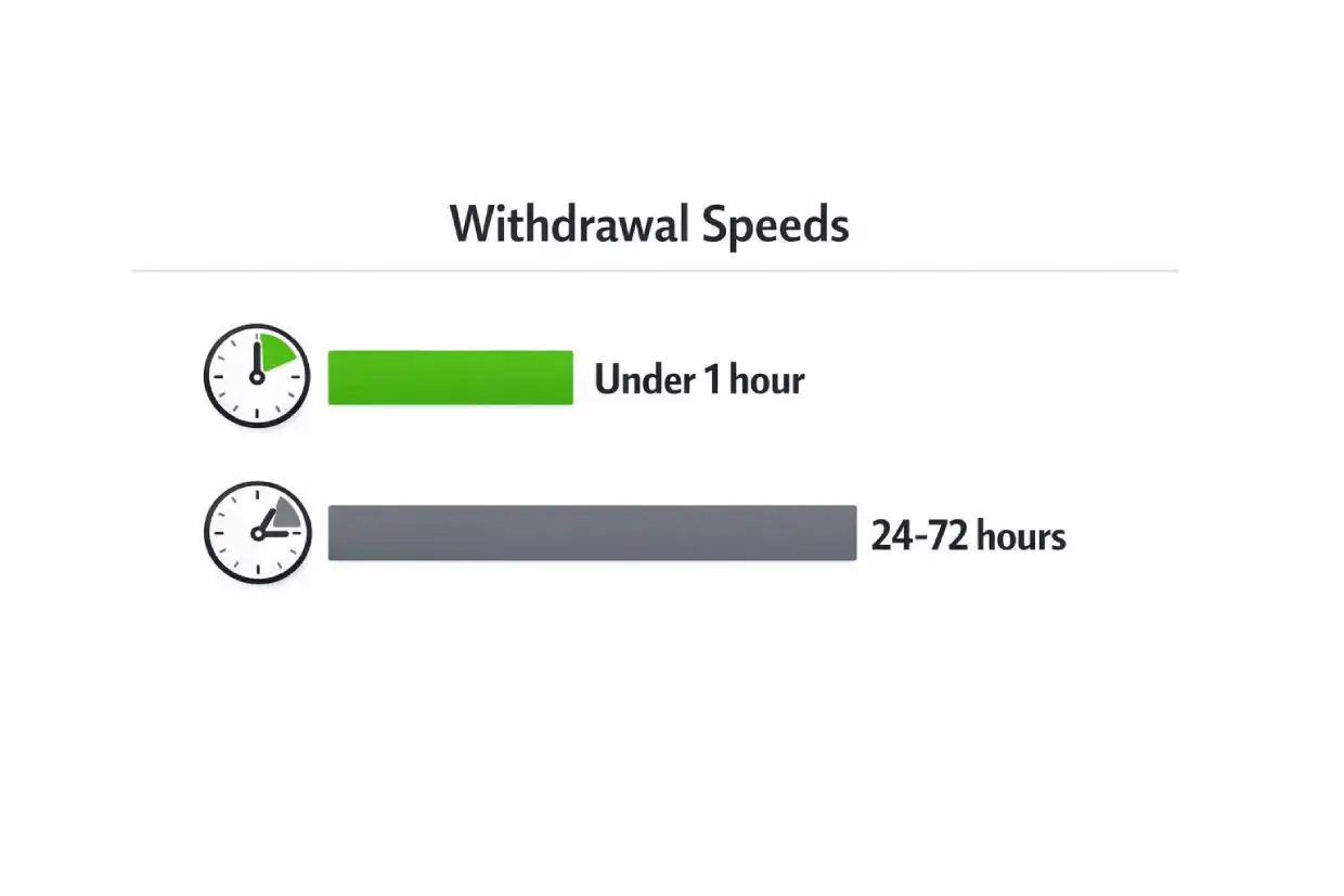 Fairplay payment withdrawal speed compared to industry average processing times